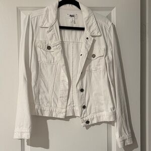 NWOT Paige White Denim Jean Jacket size Small
